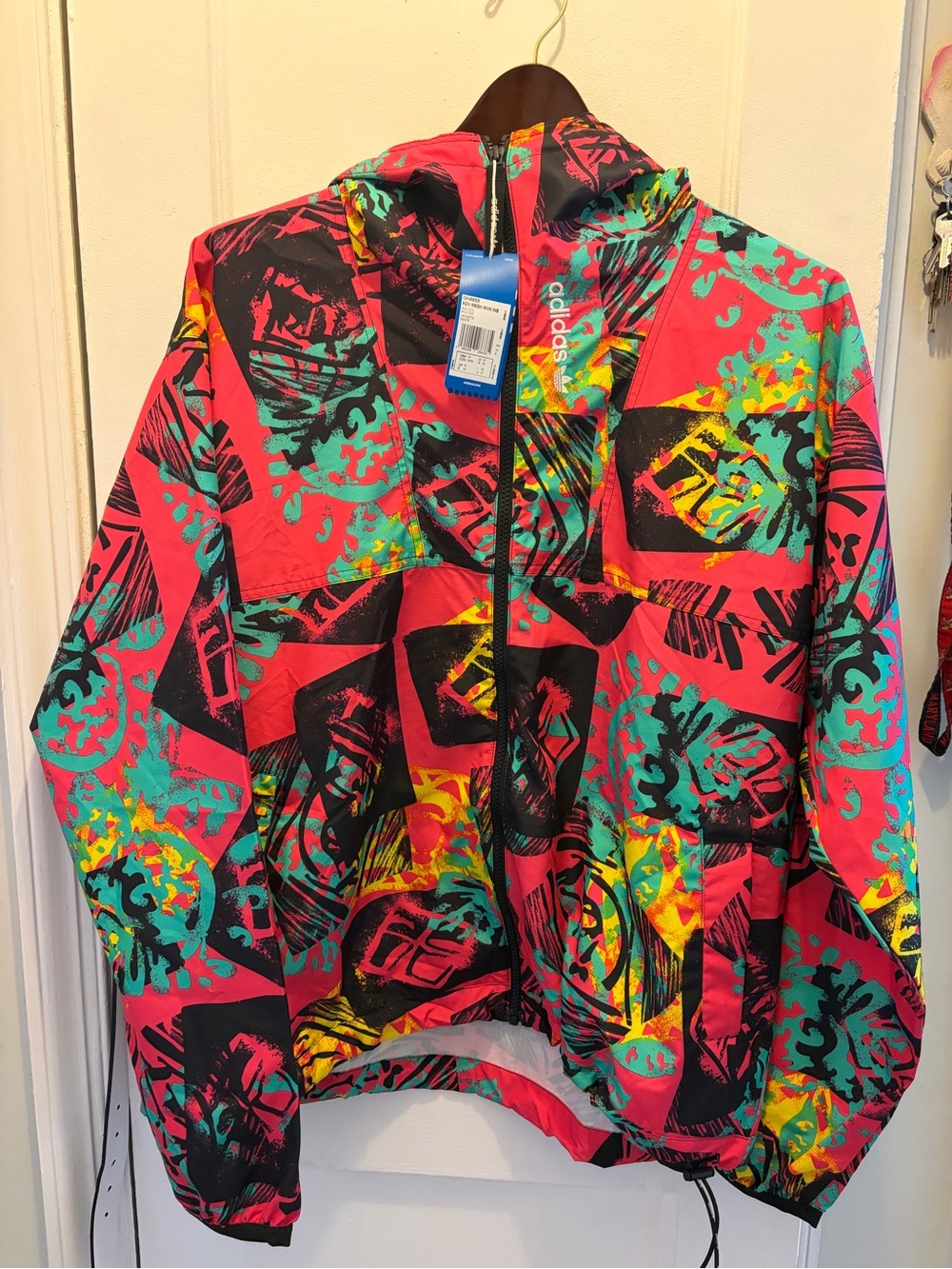 Original Adv Mesh Wvn Wb Retro Printing Hooded Jacket